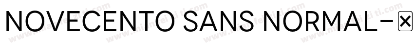 Novecento sans Normal字体转换